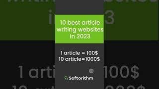 10 best article writing websites in 2023 | Earn $100 per article | Make money online