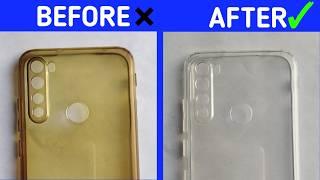 how to clean mobile back cover | how to clean transparent phone cover | clean mobile cover