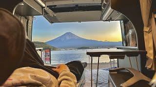 SOLO CAR Camping in Japan Mount Fuji,  cozy small camper van ,relaxing van life