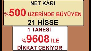 NET KÂRI %500 ÜZERİNDE BÜYÜYEN 21 HİSSE | 1 TANESİ %9608 İLE DİKKAT ÇEKİYOR | BIST GOLD SILVER COIN