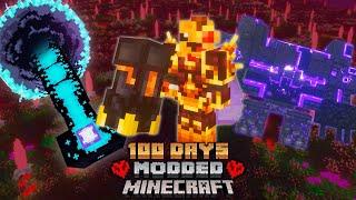 I Survived 100 Days in Hardcore Better Minecraft Plus... Here's What Happened