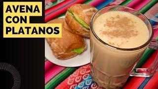 desayuno avena con plátanos  #desayuno #avena #platanos #recetas