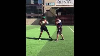 Paulo Costa punching training