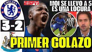 BRUTAL DIÓ SU PRIMER GOLAZO MOISÉS CAICEDO SE LLEVÓ A 5 Y ANOTÓ GOL EN PARTIDAZO CHELSEA SORPRENDE