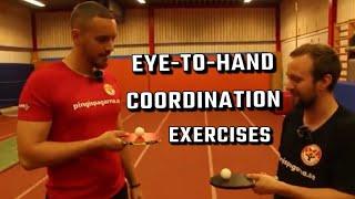 EYE-TO-HAND COORDINATION | table tennis exercises | Improve and develope | beginner exercises