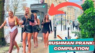 THE BEST FUNNIEST REACTIONS COMPILATION OF BUSHMAN PRANK 2024