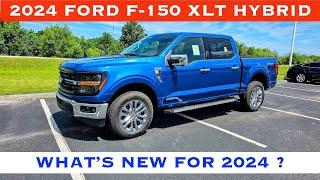 2024 Ford F-150 XLT 4x4 3.5L V6 Hybrid - Whats New For 2024 ? POV Review & Test Drive - Best F-150?