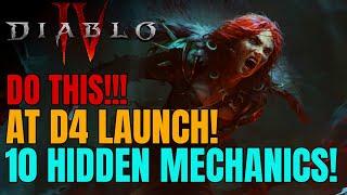 GET AHEAD In Diablo 4 With Those 10 HIDDEN Mechanics & Tricks!!!