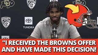 IT'S OFFICIAL! WHAT SHEDEUR SANDERS JUST DECIDED ABOUT THE BROWNS IS UNBELIEVABLE! BROWNS NEWS