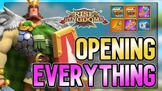 The Hoarding is Over... Opening EVERYTHING! | Rise of Kingdoms