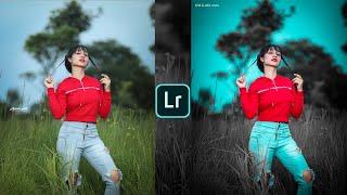 Aqua and black effect Lightroom photo editing tutorial in mobile|| Preset download free||