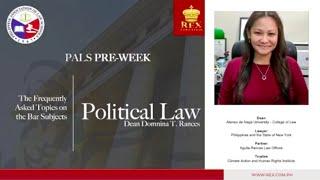 Political Law | The Frequently Asked Topics on the 8 Bar Subjects