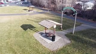 Relaxing Flight Around Central Park, Baker City Labyrinth, Powder River [Eastern Oregon]