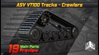 ASV VT100 Tracks - Crawlers | Markos3d | 3d Model Parts Preview