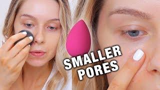 PORE MINIMIZING Foundation Trick (Using Beauty Blender)