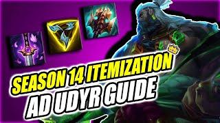 THE COMPLETE AD UDYR ITEMIZATION GUIDE | How To Build AD UDYR Season 14 | hyperherb