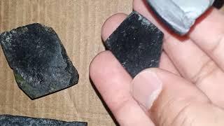 black diamond carbonado? attract magnet,+meteorite olivine diogenite.