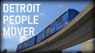 Detroit People Mover | Public Transport in Detroit | August 2018 | 4K