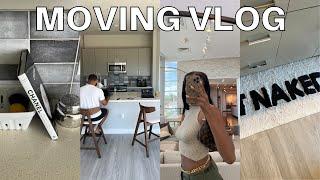 MOVING VLOG: new apt in austin, tx, furniture shopping, i got stitches, cook with me | Tomar Thomas