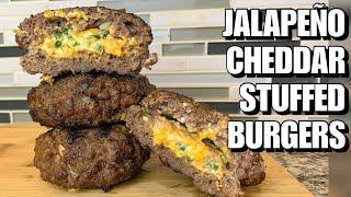 Jalapeño Cheddar Stuffed Burgers on the Grill | Keto Friendly! | Incredibly Delicious!