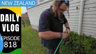 Benn gets impatient and uses the hose  [Life in New Zealand #818]