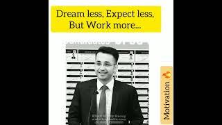 Dream less, Expect less, But work more - Ias Junaid Ahmad Motivational speech #shorts #upsc