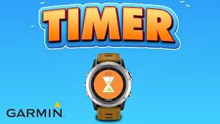 How To Set Timer On Garmin Watch