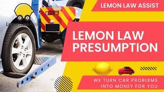 Lemon Law Presumption