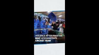 Afghan cricket fans hurl chairs after losing match against Pakistan