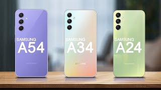 Samsung Galaxy A54 5g vs Galaxy A34 5g vs Galaxy A24 4g | Specs Review