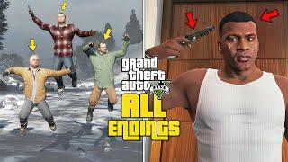 GTA 5 - All 5 Endings! (A,B,C, Secret & BETA)