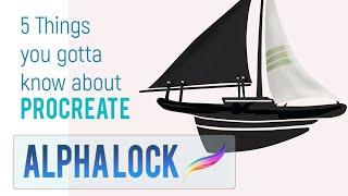 Procreate Alpha Lock Tips and Tricks, how to use Alpha Lock Procreate tutorial with Clipping Mask