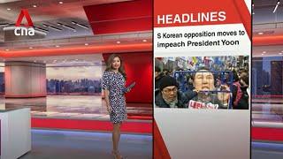 Yoon vows to fight till the end as lawmakers submit impeachment bill | East Asia Tonight (Dec 12)