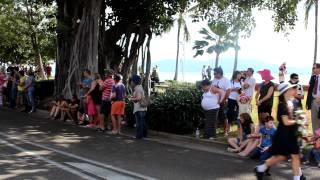 The Cathedral School march in the ANZAC Day Parade - Townsville