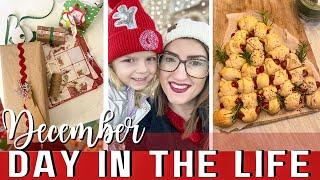 Christmas Prep // Day in the Life of a Mom // Christmas Appetizers, Wrapping Station + Homemaking