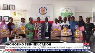 Promoting STEM: Education 6 underprivileged women pursuing STEM receive educational support at KNUST