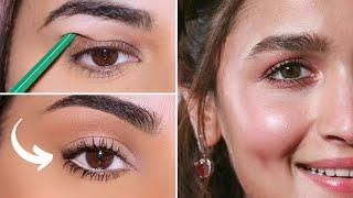 Mastering Alia Bhatt's Iconic Bright Eye Makeup Technique on Hooded Eyes!