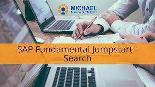 SAP Fundamental Jumpstart - Search