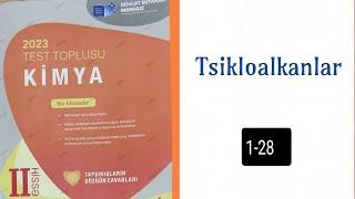 Kimya test toplusu 2023; Tsikloalkanlar 1-28 (tel:0504601051)