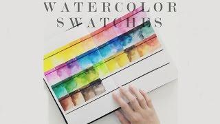 A Quick Watercolor Swatch book Tour