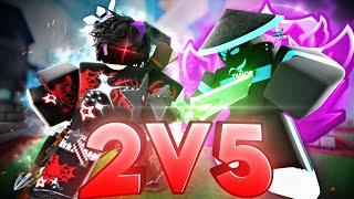 How I WON A 2V5 In Ranked S11.. (Roblox Bedwars)