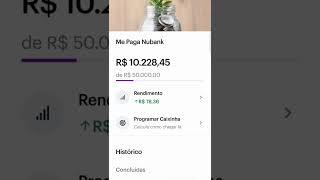 Quanto o Nubank me pagou por deixar 10 mil reais por 30 dias na conta? 100% CDI #shorts