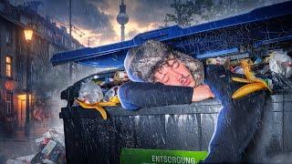 1 Nacht in einer Mülltonne schlafen - 6 TAGE DRAUSSEN OHNE GELD in BERLIN - Teil 2