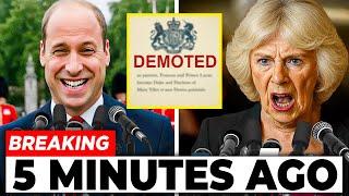 Camilla GOES BANANAS After Prince William REMOVES Her Title in New Palace Restructure
