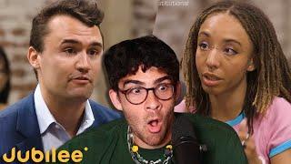 Charlie Kirk Gets DESTROYED By College Students | Hasanabi reacts to Jubilee