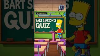 Can you fill in all the blanks on Bart Simpson's board?  The Simpsons Challenge #3