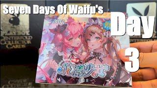 Goddess Story: Flower Girl Box Break Unboxing: Waifu Cards Day 3