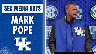 Mark Pope speaks at his first SEC Media Days