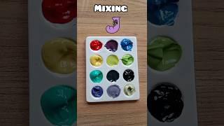 Guess the mixing color #colormixing #satisfying #art #shivie painting