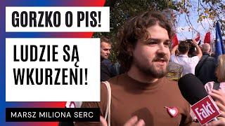 Marsz MILIONA serc! DLACZEGO ludzie w nim poszli? "Za TĘCZOWĄ torbę można dostać W TWARZ!" |FAKT.PL